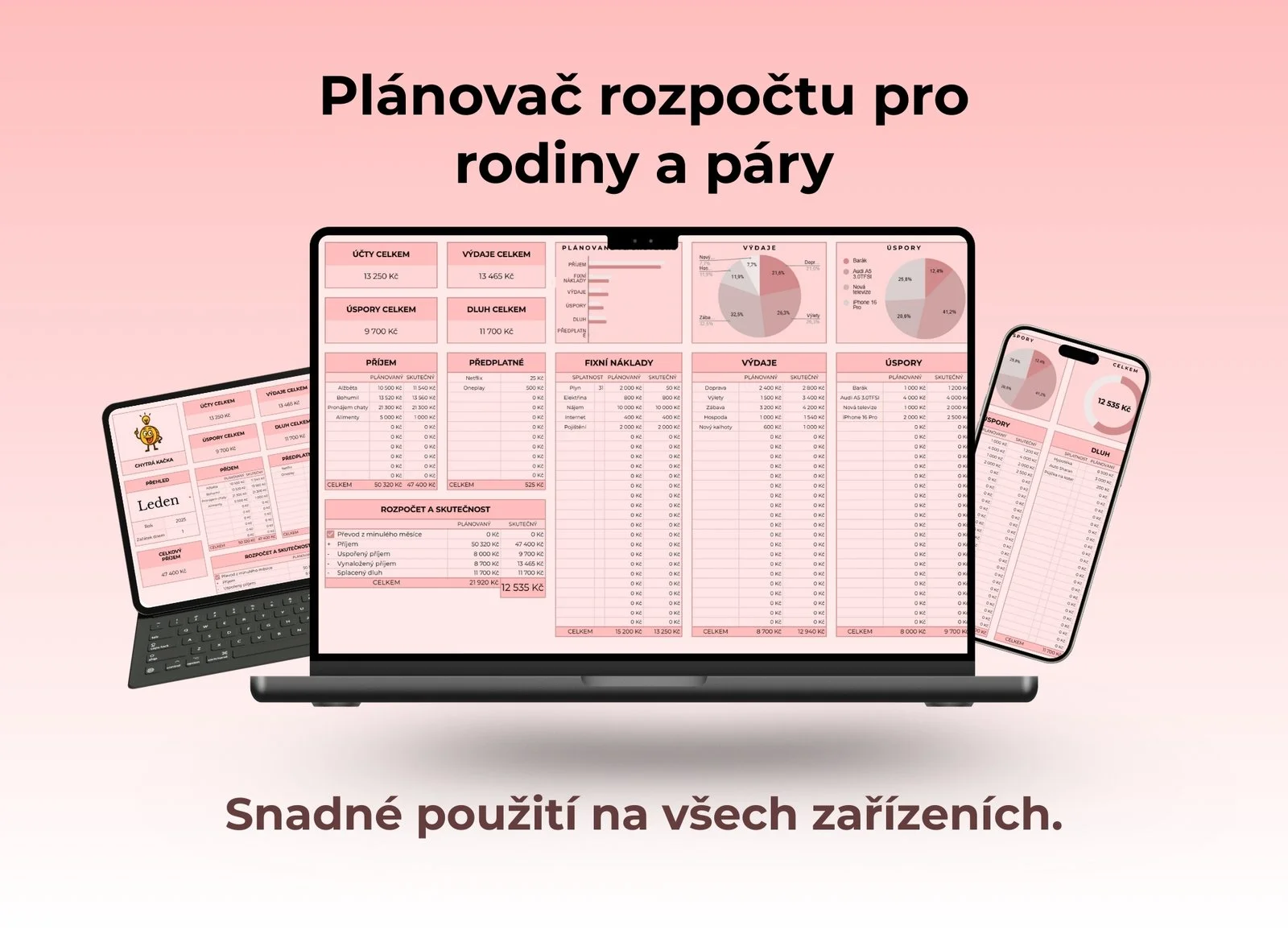 Náhled rozpočtové tabulky